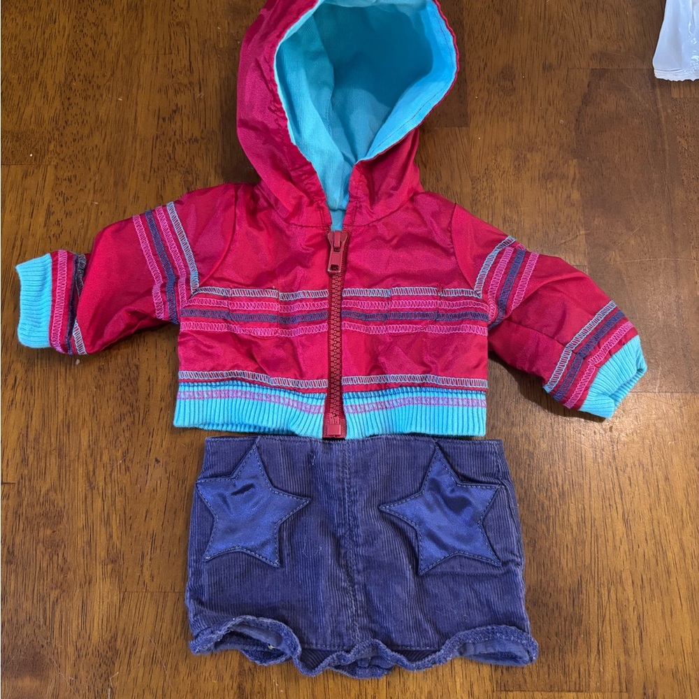 American Girl 2004 Ready For Fun Meet Out Jacket  With Skirt